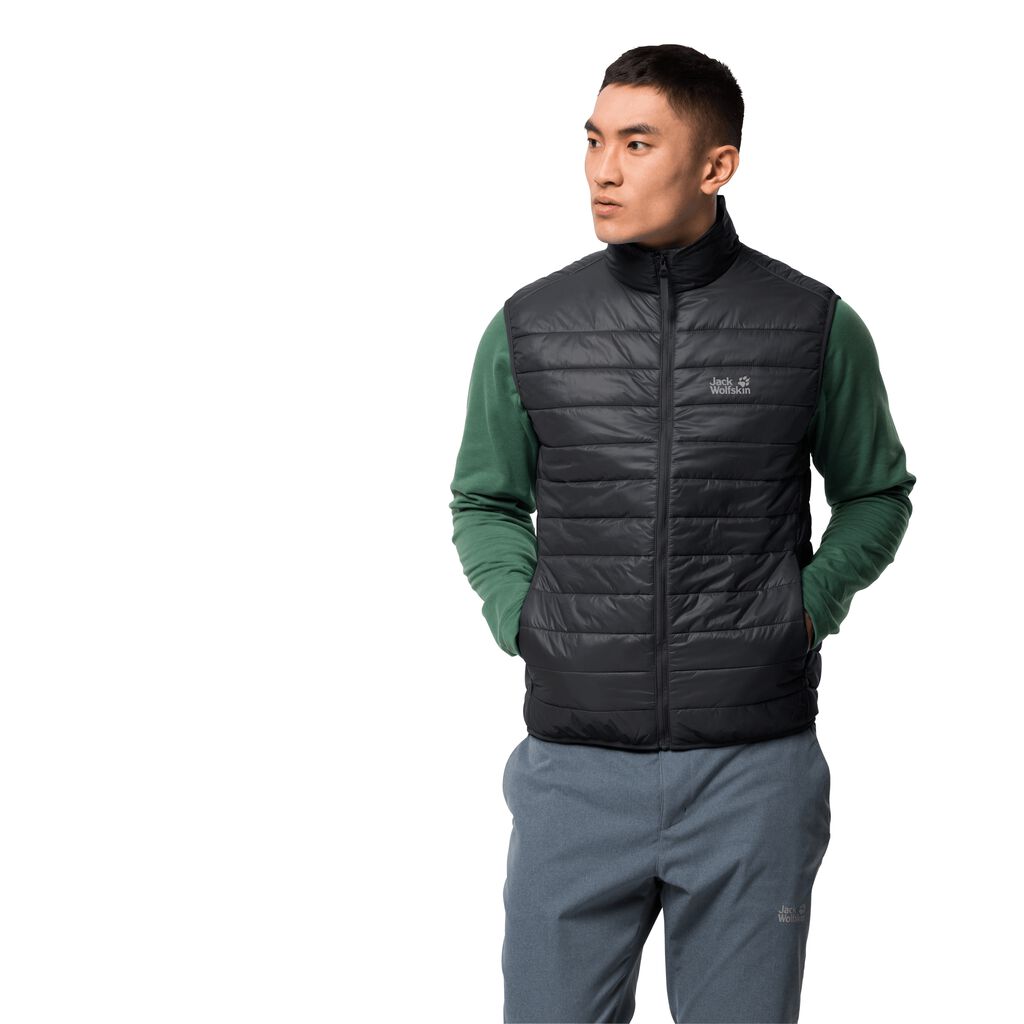 Jack Wolfskin JWP γιλεκο ανδρικα μαυρα | GR4134950